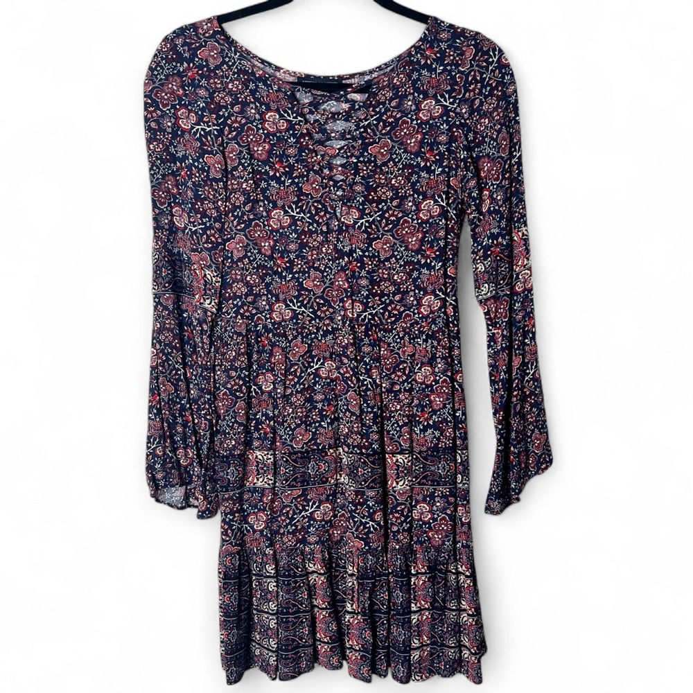 American Eagle Outfitters AE - Floral Midi Dress Boho Prairie Western‎ - Sz. XS